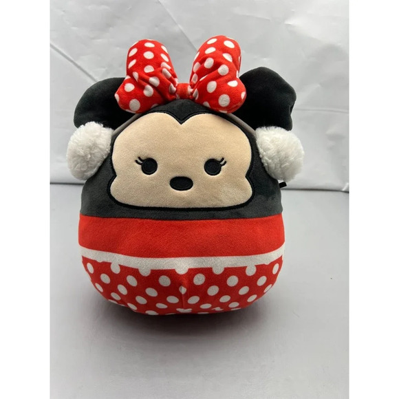 Disney Squishmallow 10” Minnie Mouse Earmuffs Winter Holiday Christmas  No Tag - Picture 3 of 6